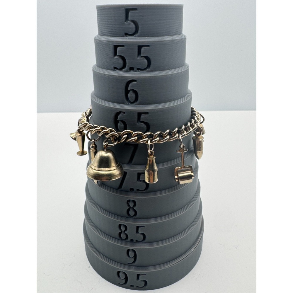 Vintage Charm Bracelet Office Theme Barware Moveable Bell Roller Lamp 1950s - Picture 3 of 9